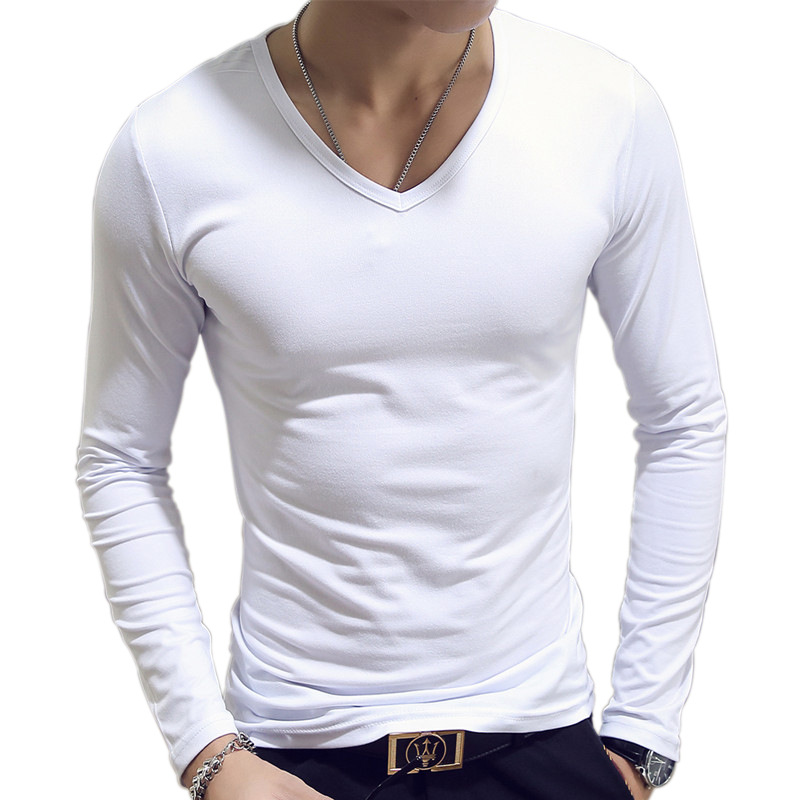 Undershirt Crew Neck - V Neck Mens T Shirts Plain