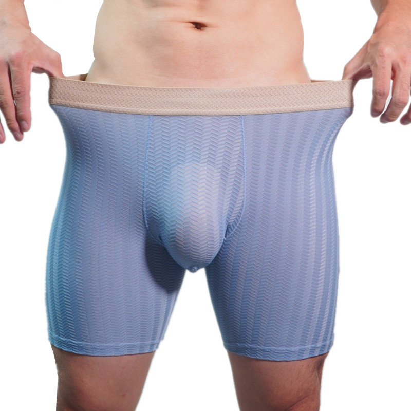 Mens Boxer Shorts Homme Nylon  - Long Leg Trunk Men のレビューと価格