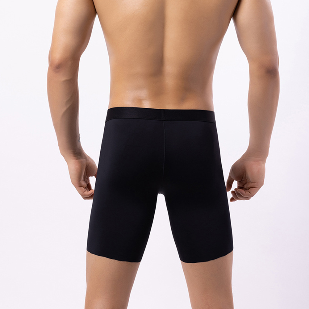 Men Ice Silk Long Leg Shorts B - Long Leg Trunk Men のレビューと価格