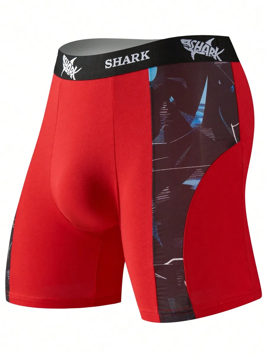Red Spliced Mesh Boxer Shorts  - Mesh Sport Boxer のレビューと価格