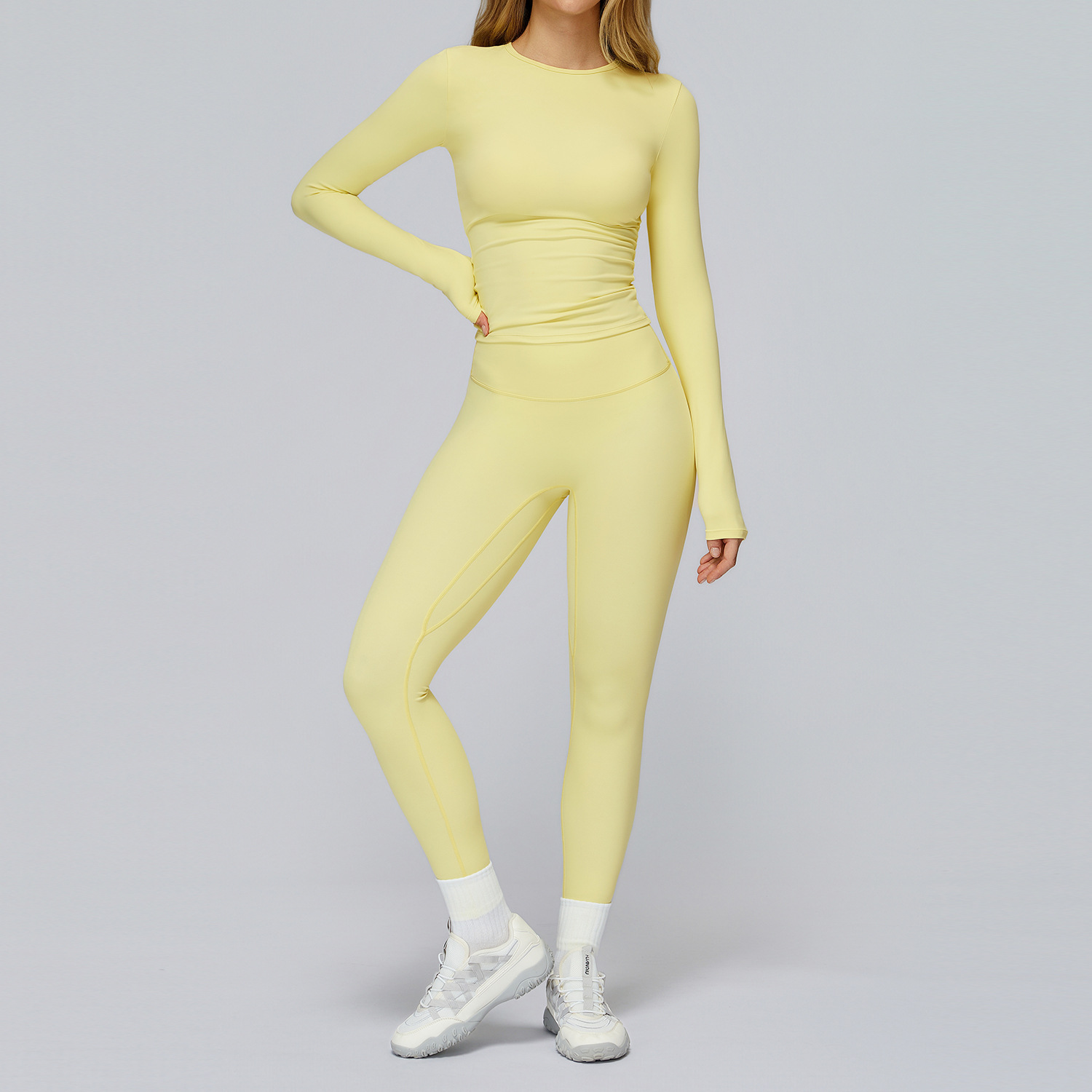 Workout Set 2PCS Seamless Yoga - Compression Long Pant のレビューと価格
