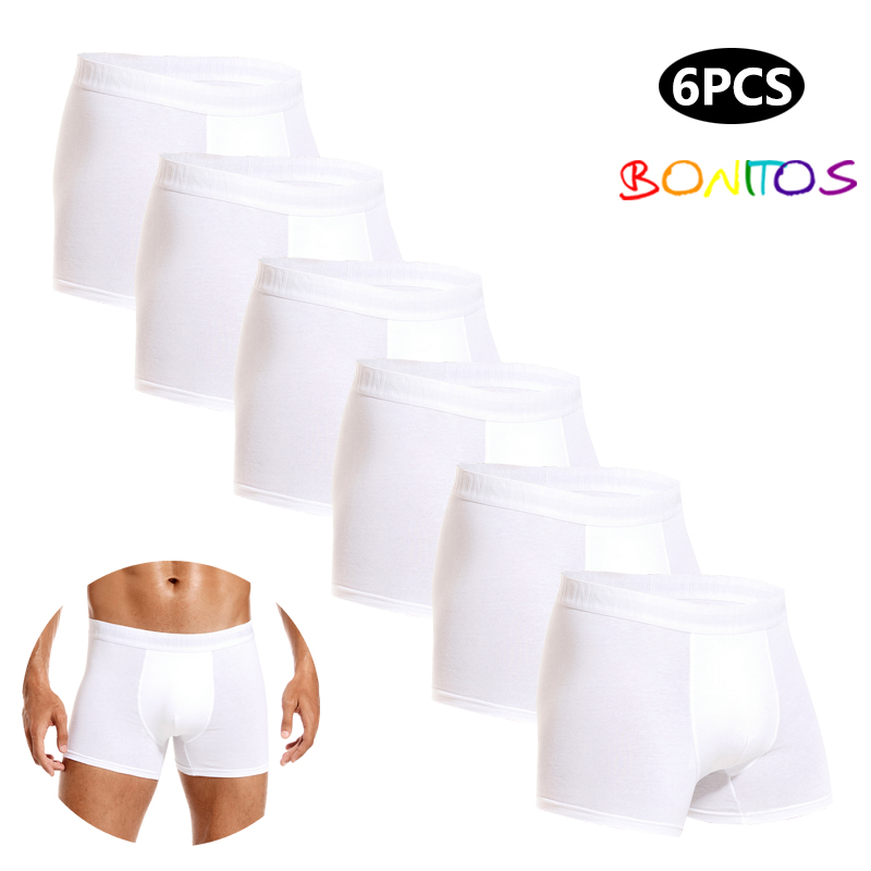 6pcs White Men Panties Cotton  - Multi Pack Underwear のレビューと価格