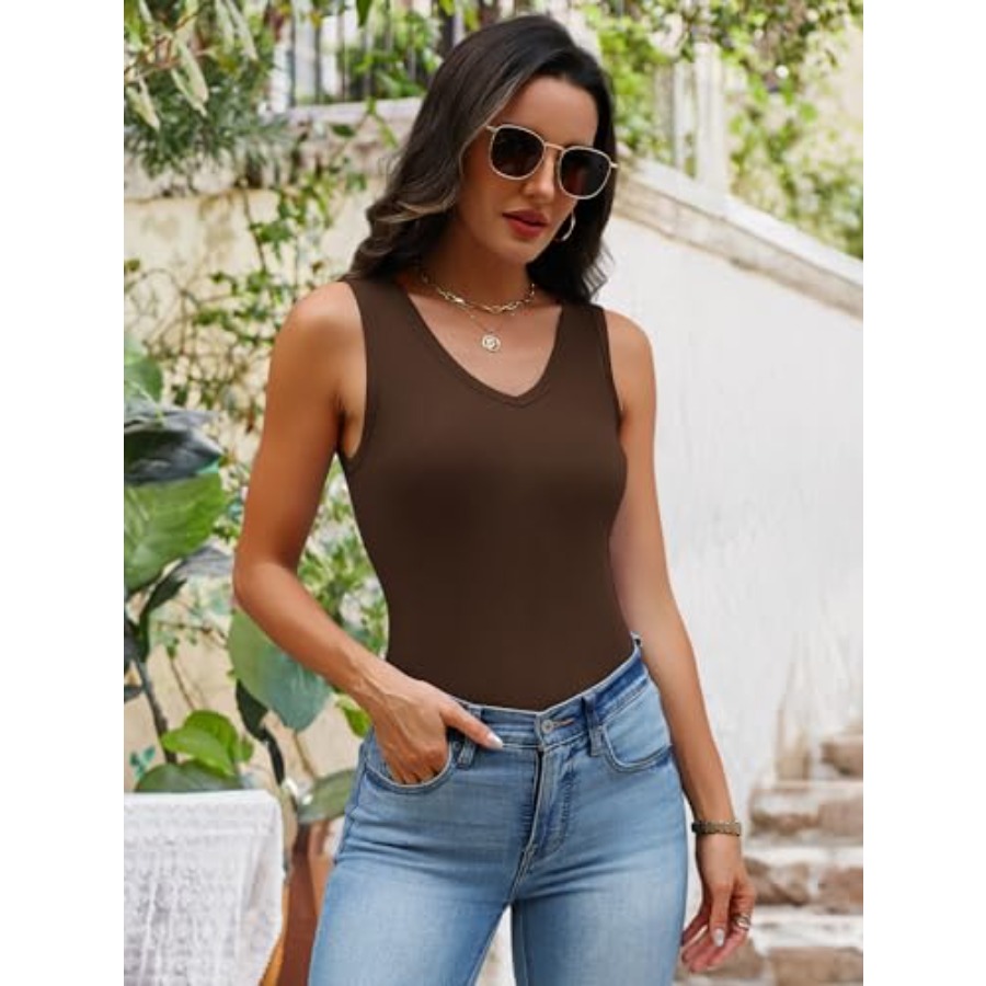 Chulianyouhuo Womens Sleeveles - Tank Top Ribbed のレビューと価格