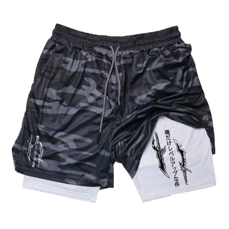 Running Shorts 2-in-1 Workout  - Compression Shorts Athletes のレビューと価格