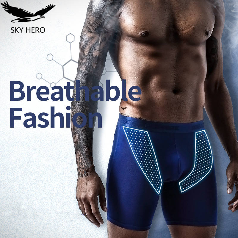 2pcs/Lot underpants leg up lon - Long Leg Trunk Men のレビューと価格