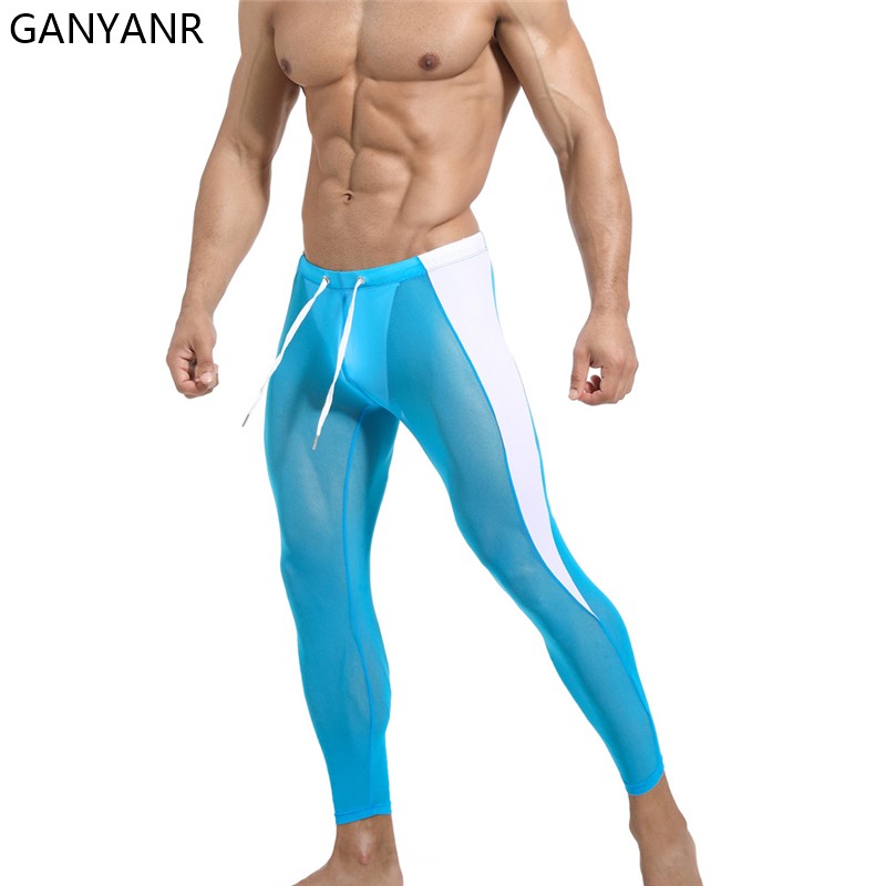 GANYANR Running Tights Men Com - Compression Long Pant のレビューと価格
