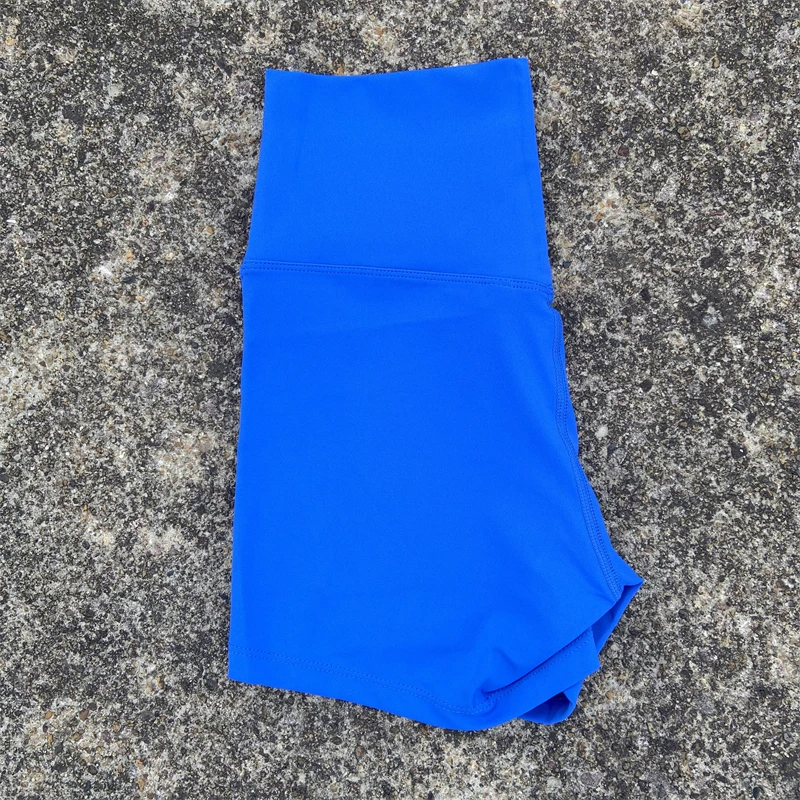 Sexy Solid Color High Waist Yo - Compression Shorts Athletes のレビューと価格