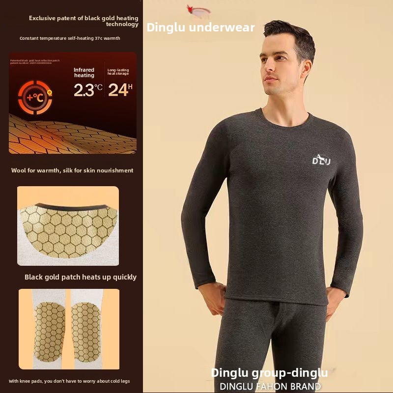 Deer Black Gold Graphene Self- - Thermal Long John のレビューと価格