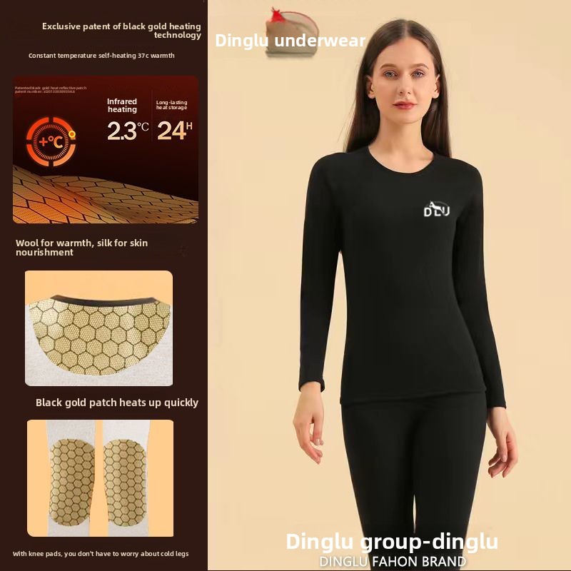 Deer Black Gold Graphene Self- - Thermal Long John のレビューと価格