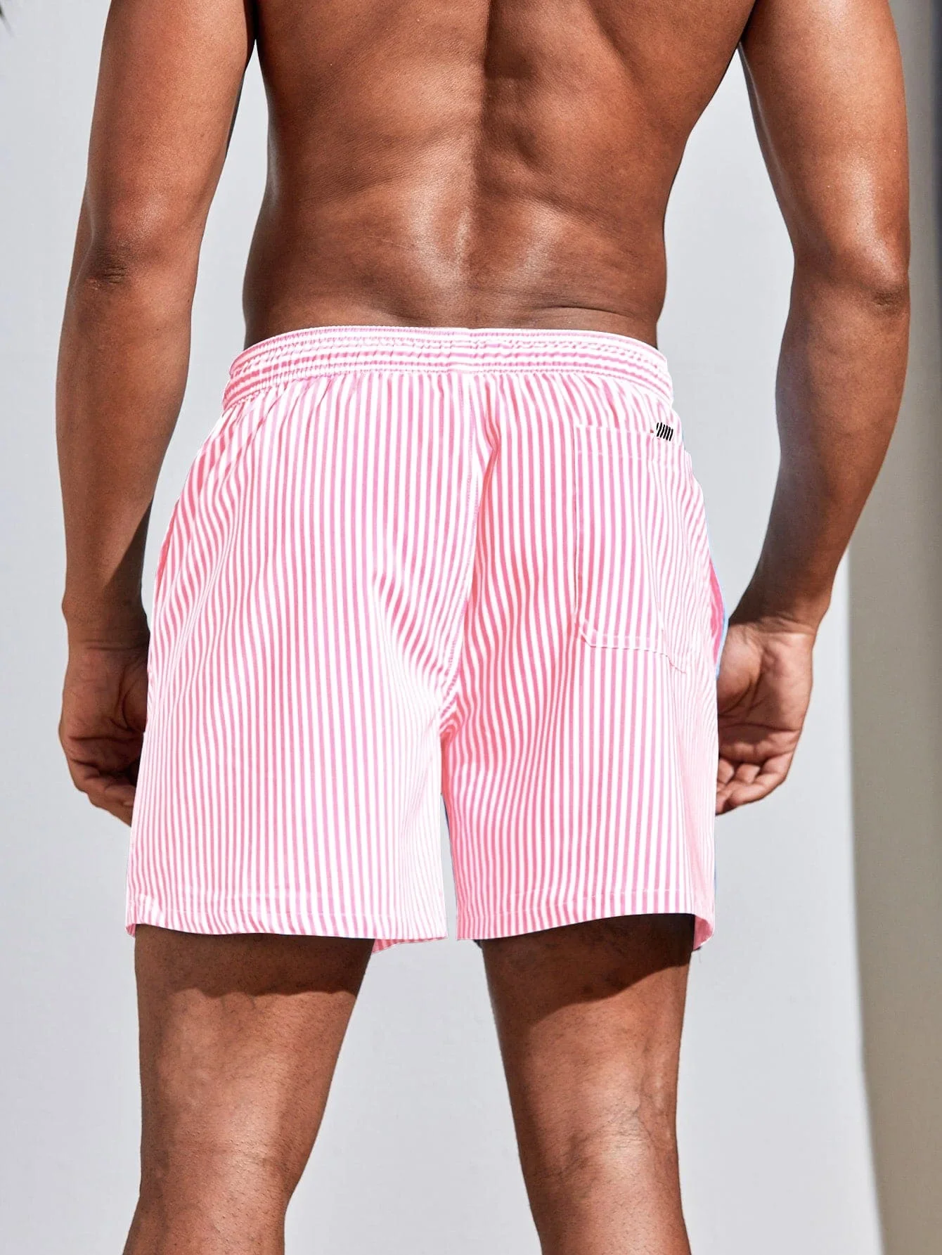 Men Vertical Striped Drawstrin - Bamboo Fiber Trunk のレビューと価格