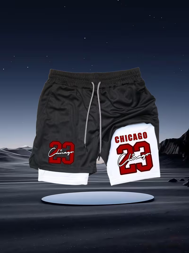 2026 New Men's Quick-Dry Doubl - Compression Shorts Athletes のレビューと価格