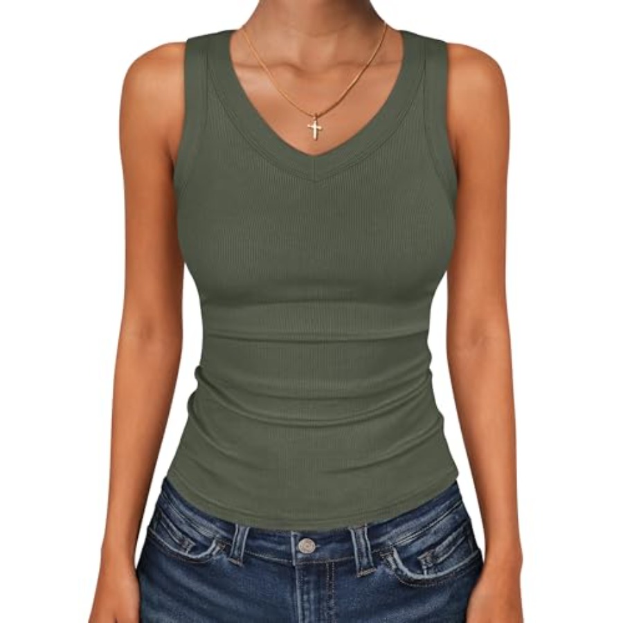 ANRABESS Tank Tops for Women V - Tank Top Ribbed のレビューと価格