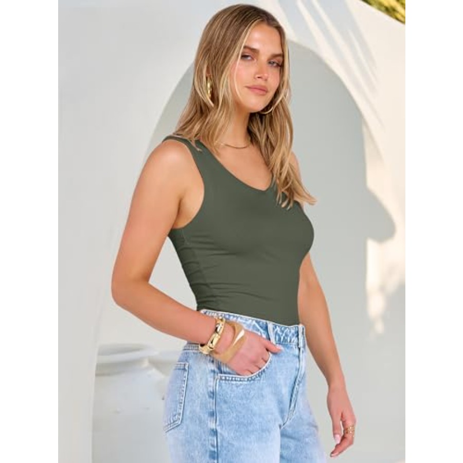 ANRABESS Tank Tops for Women V - Tank Top Ribbed のレビューと価格