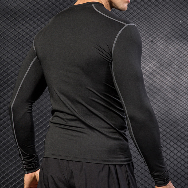 Men's Running Sports Long Slee - T Shirt Tight Fit のレビューと価格