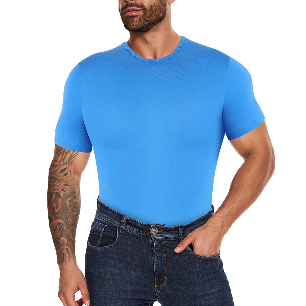 Short Sleeve Full Body Shaper  - Undershirt Crew Neck のレビューと価格
