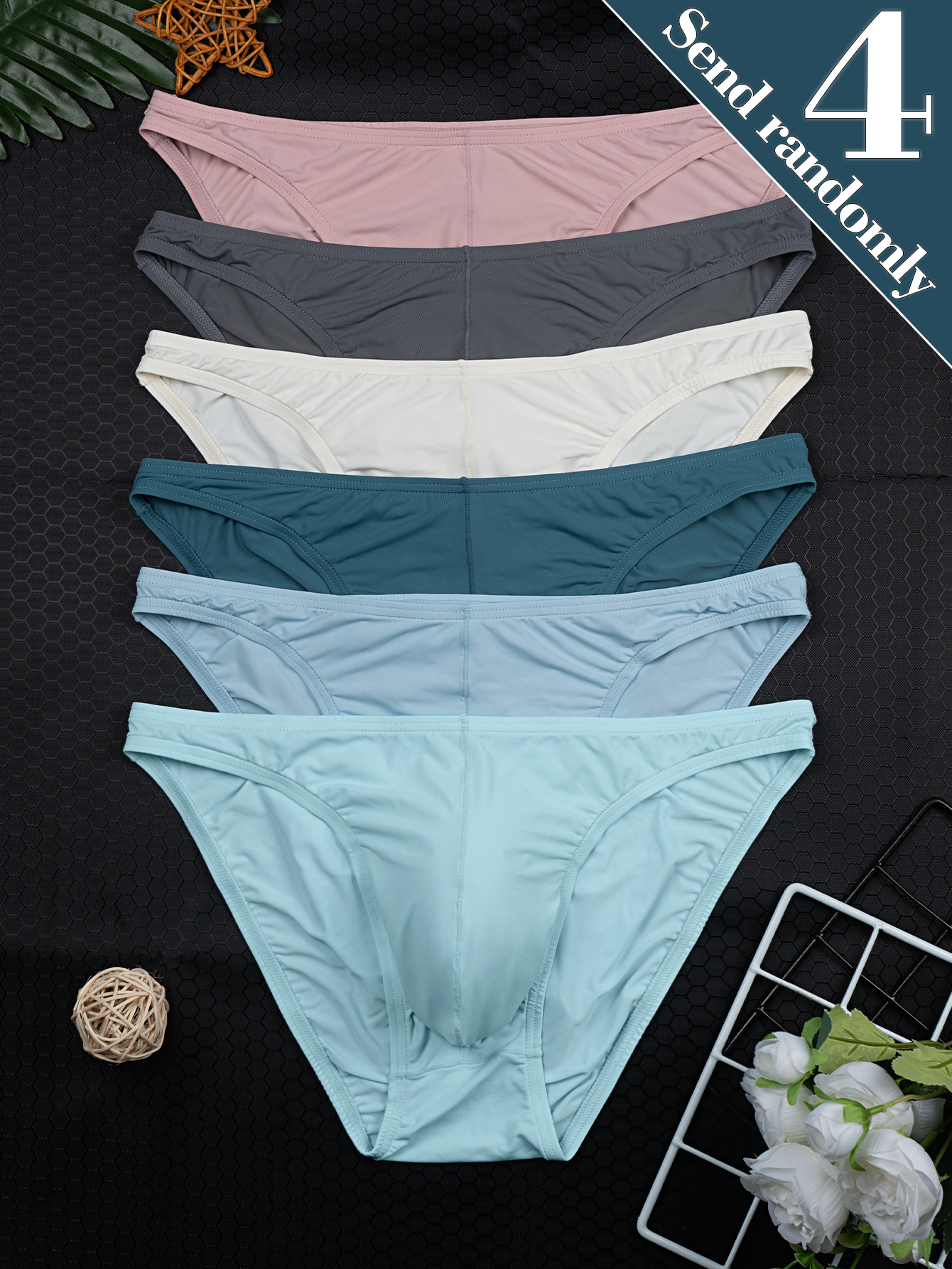 4-Pack Random Color Men's New  - Multi Pack Underwear のレビューと価格