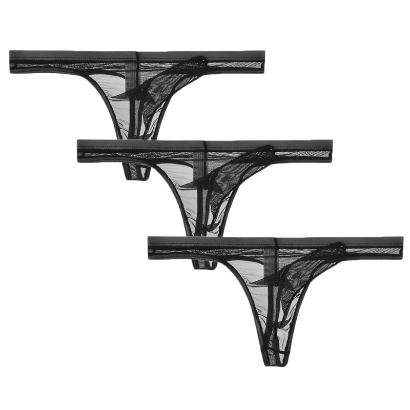 3Pcs/lot Men Underwear T-Back  - Multi Pack Underwear のレビューと価格