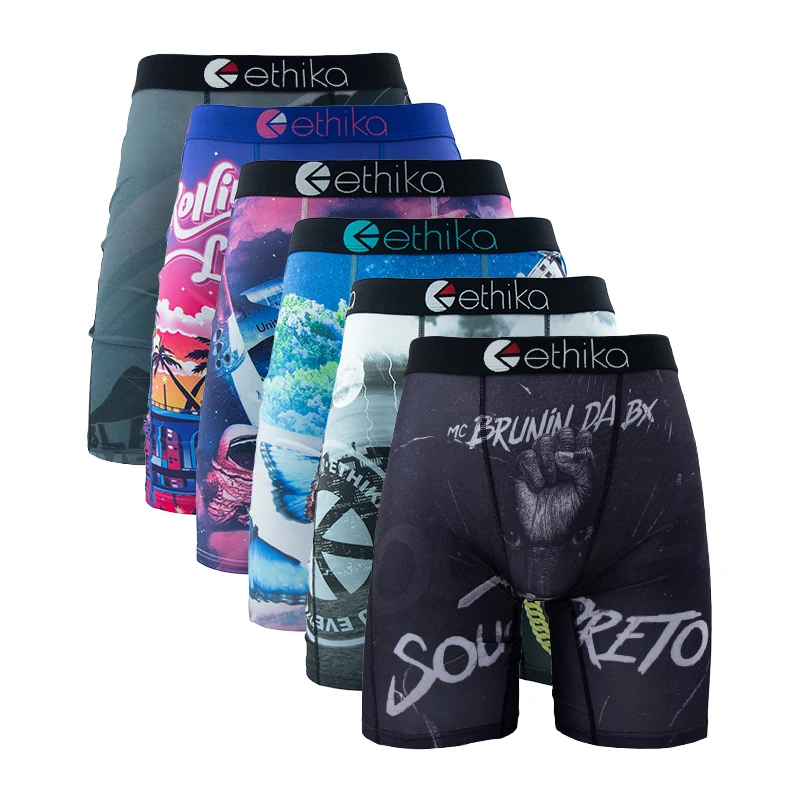 ETHIKA 6Pcs Men Underwear Boxe - Boxer Shorts Modal のレビューと価格