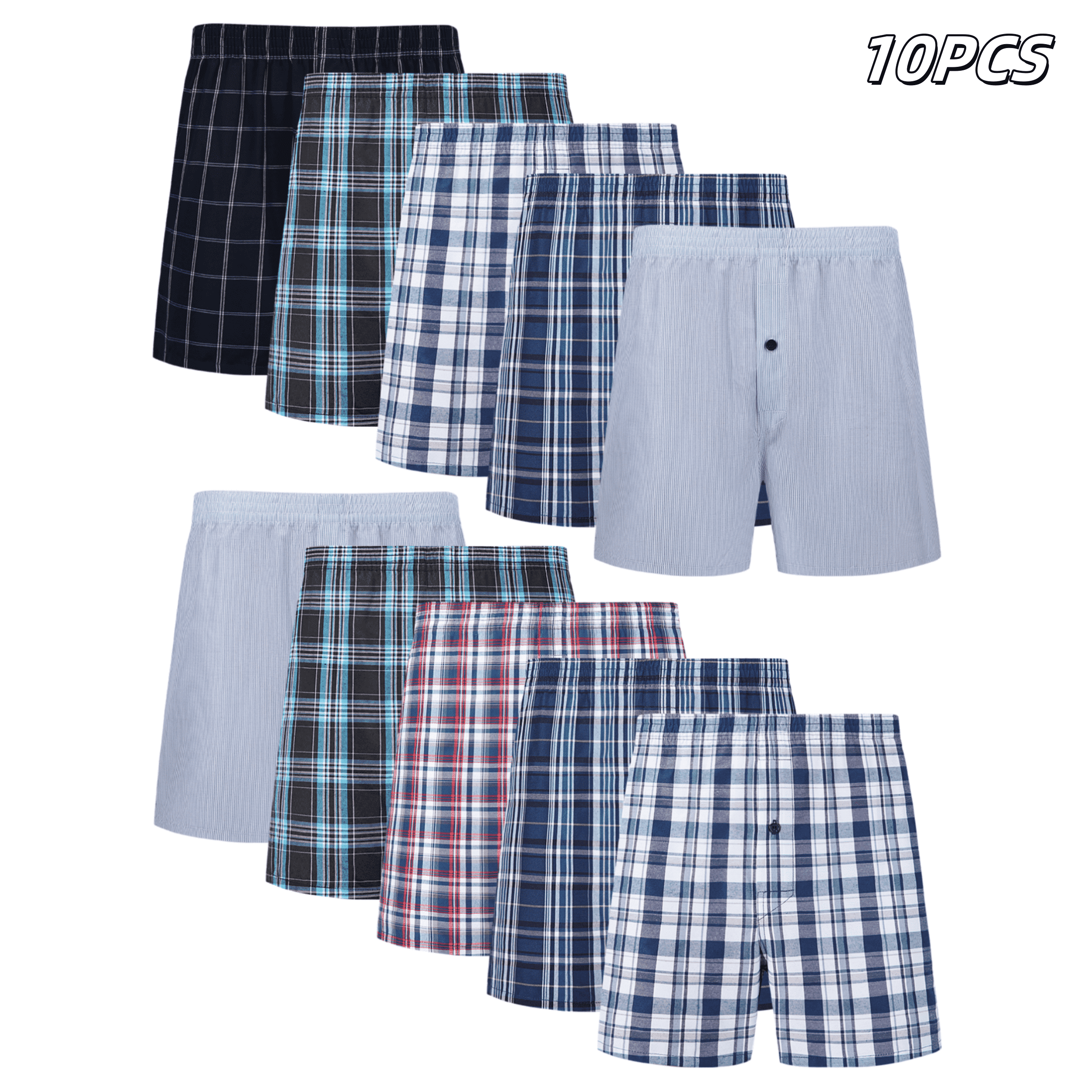 10pcs Men's Underwear Spring/S - Boxer Brief Pack Cotton のレビューと価格