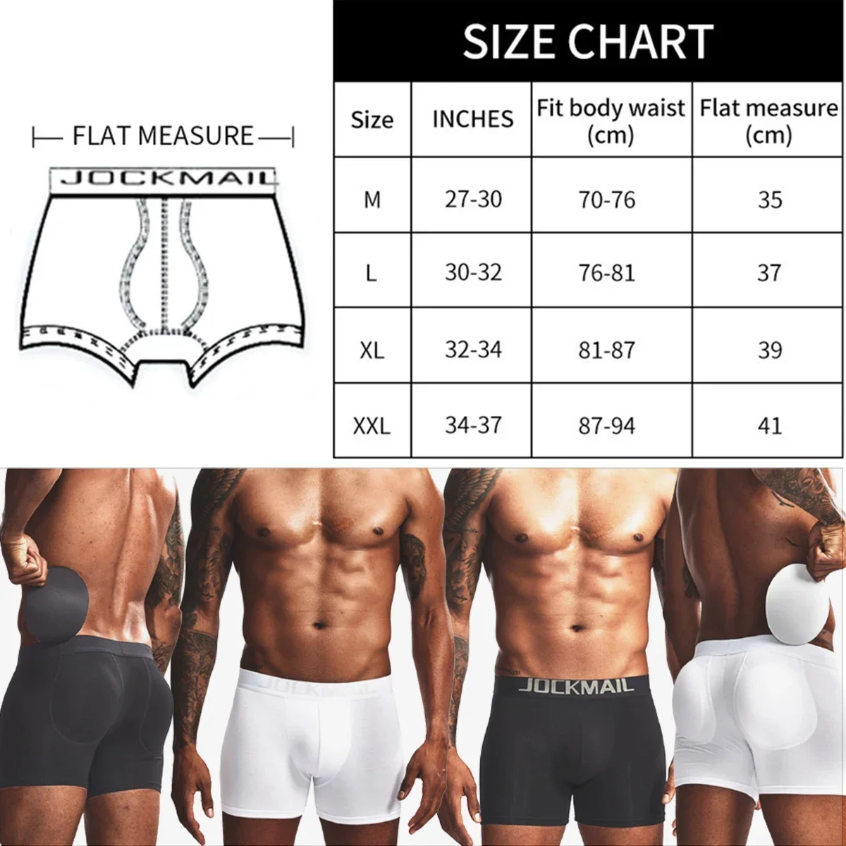 Men Comfortable Cotton Butt Li - Boxer Brief Pack Cotton のレビューと価格