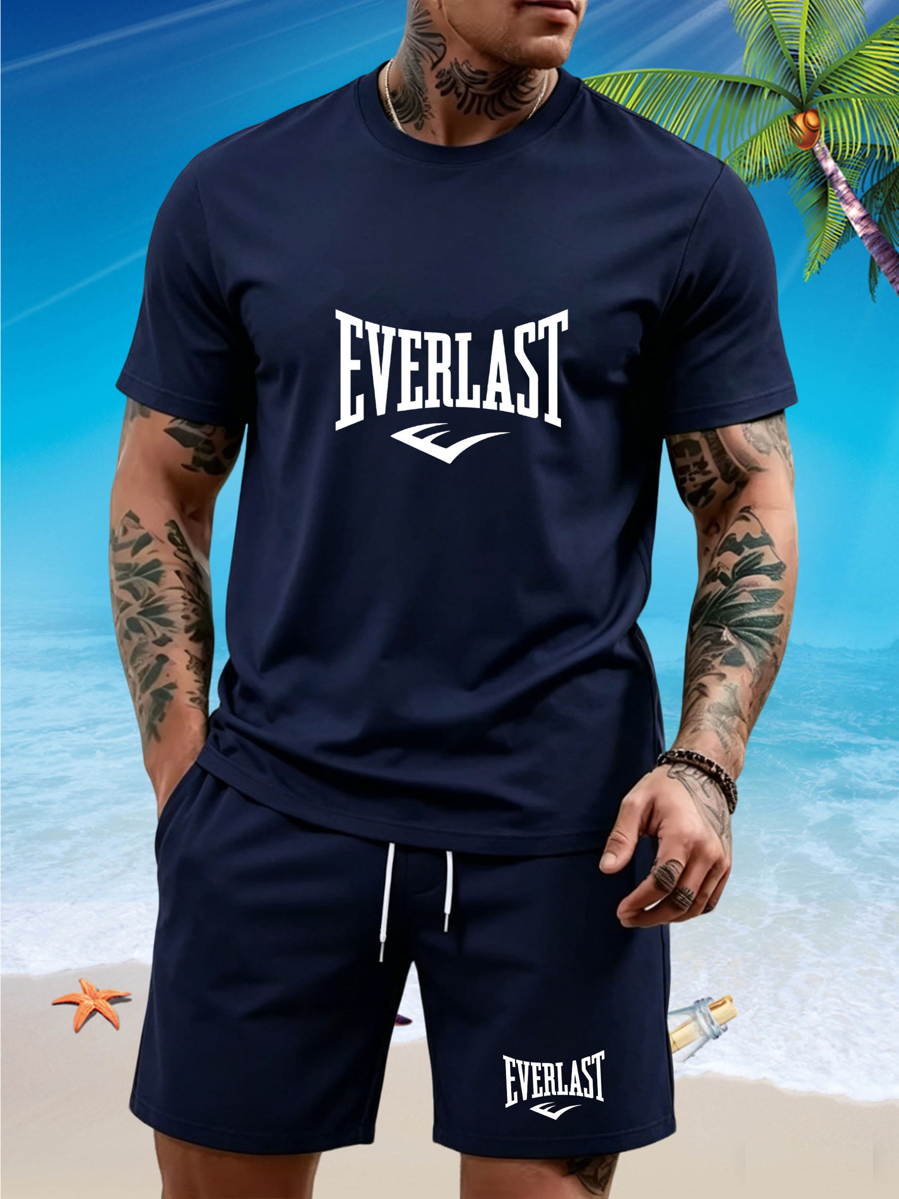 New men's slim fit T-shirt set - T Shirt Tight Fit のレビューと価格