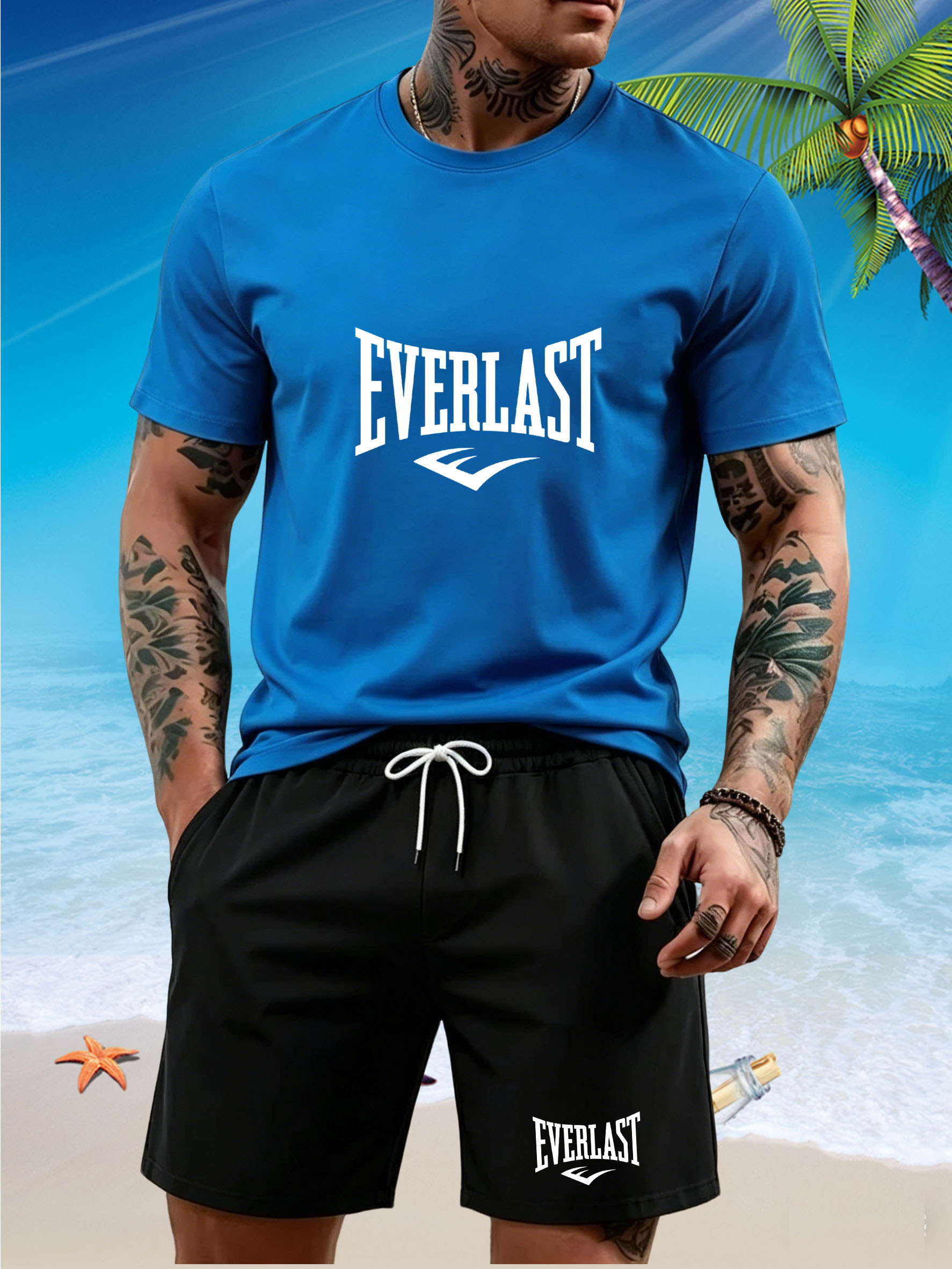 New men's slim fit T-shirt set - T Shirt Tight Fit のレビューと価格