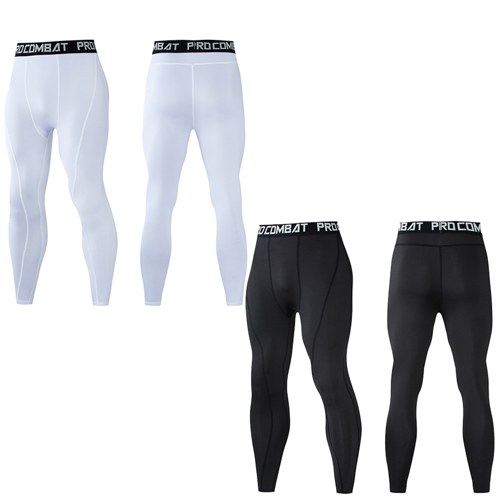 Leggings Men Gym Running Tight - Compression Long Pant のレビューと価格