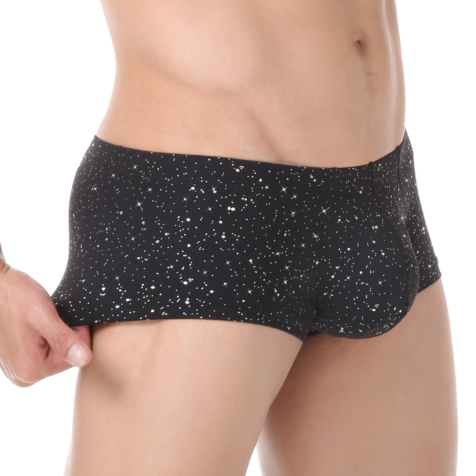 Men Sequin Boxers Shorts Sport - Pouch Boxer Pouch のレビューと価格