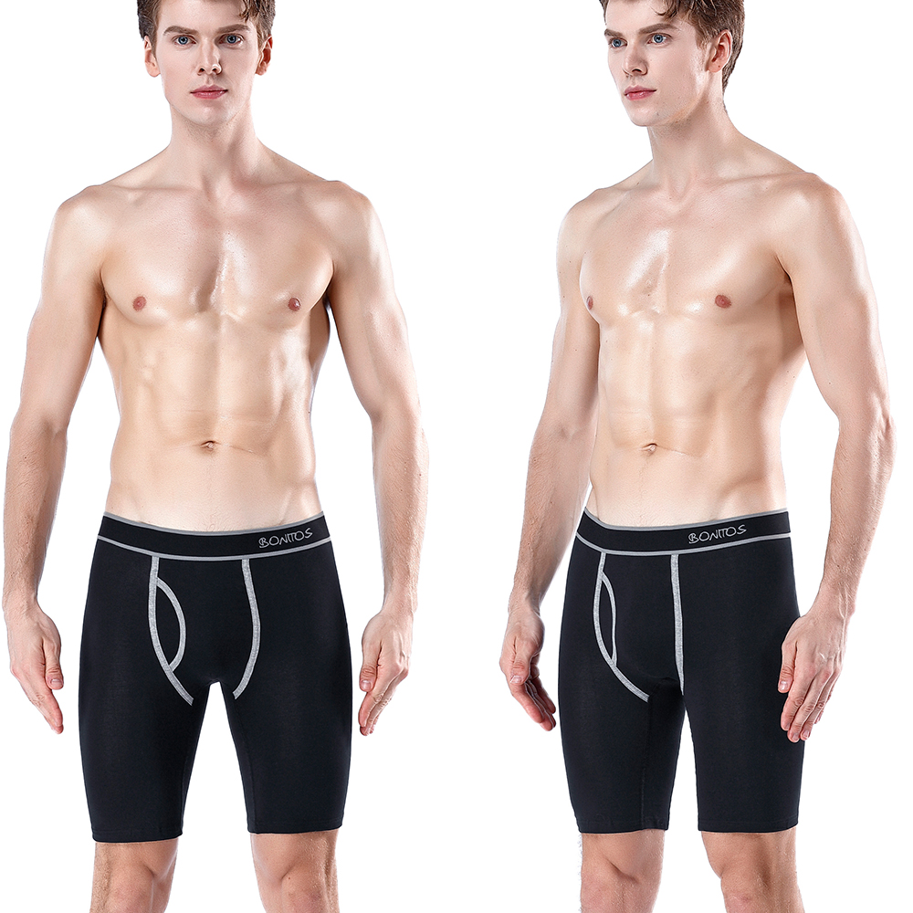 5pcs Long Boxer Mens Boxer Sho - Boxer Brief Pack Cotton のレビューと価格