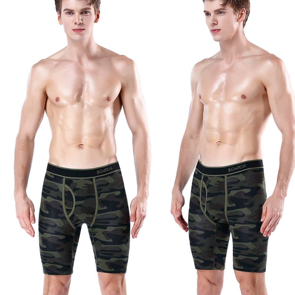 5pcs Long Boxer Mens Boxer Sho - Boxer Brief Pack Cotton のレビューと価格