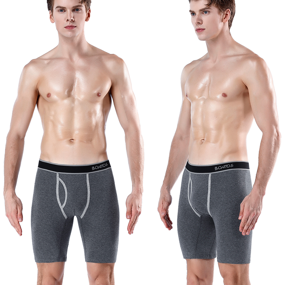 5pcs Long Boxer Mens Boxer Sho - Boxer Brief Pack Cotton のレビューと価格