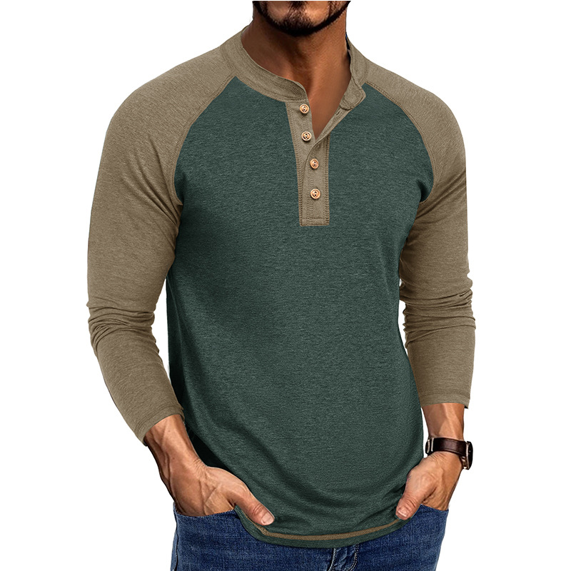 Men's New Long Sleeve Henley S - Base Layer Top のレビューと価格