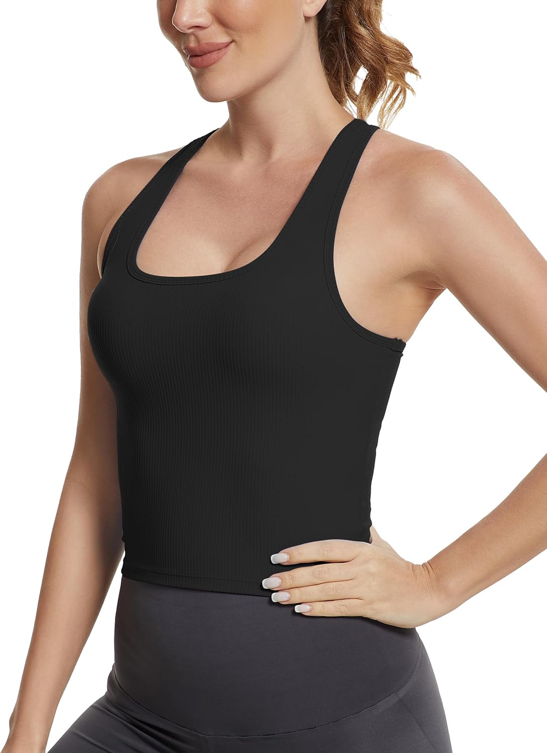 MathCat Ribbed Workout Tank To - Tank Top Ribbed のレビューと価格