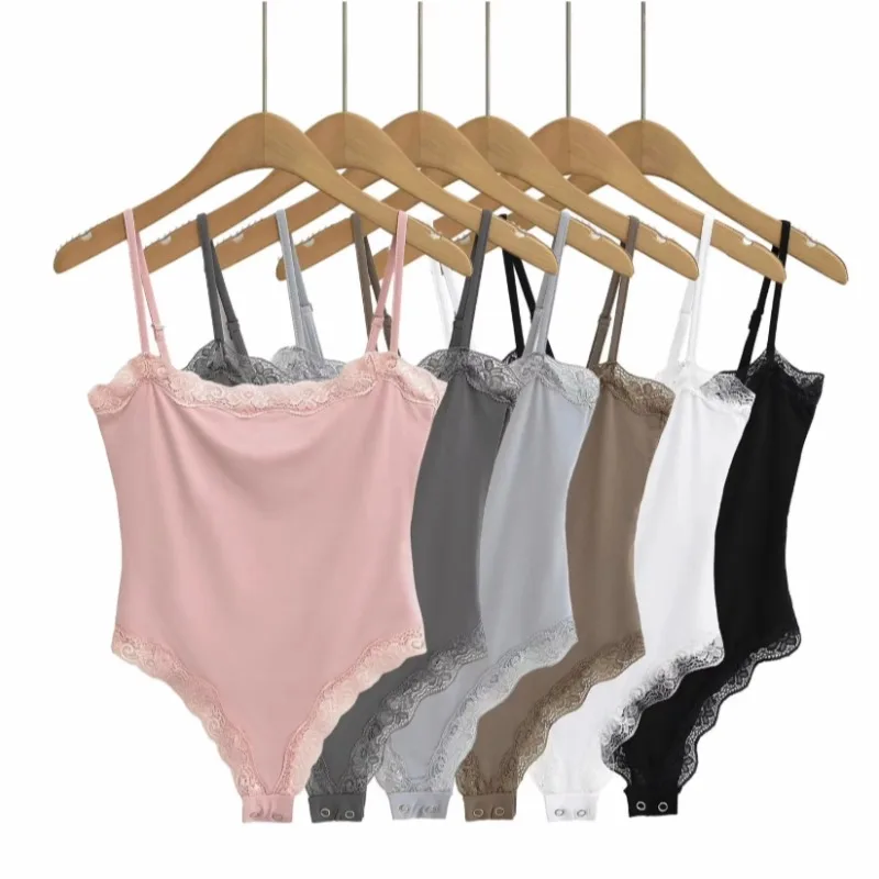 Women's Square Neck Lace Bodys - Suspender Tank Top のレビューと価格