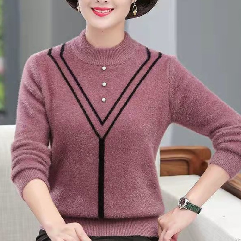 Women's Autumn Winter Solid Fl - Undershirt Crew Neck のレビューと価格