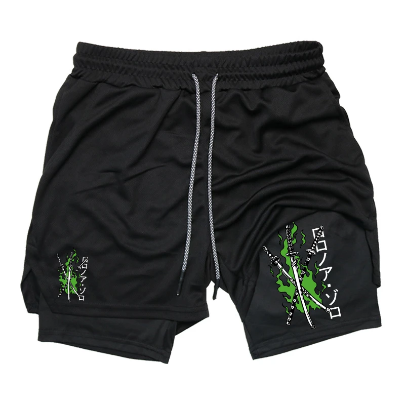 Print 2 in 1 Running Shorts fo - Compression Shorts Athletes のレビューと価格