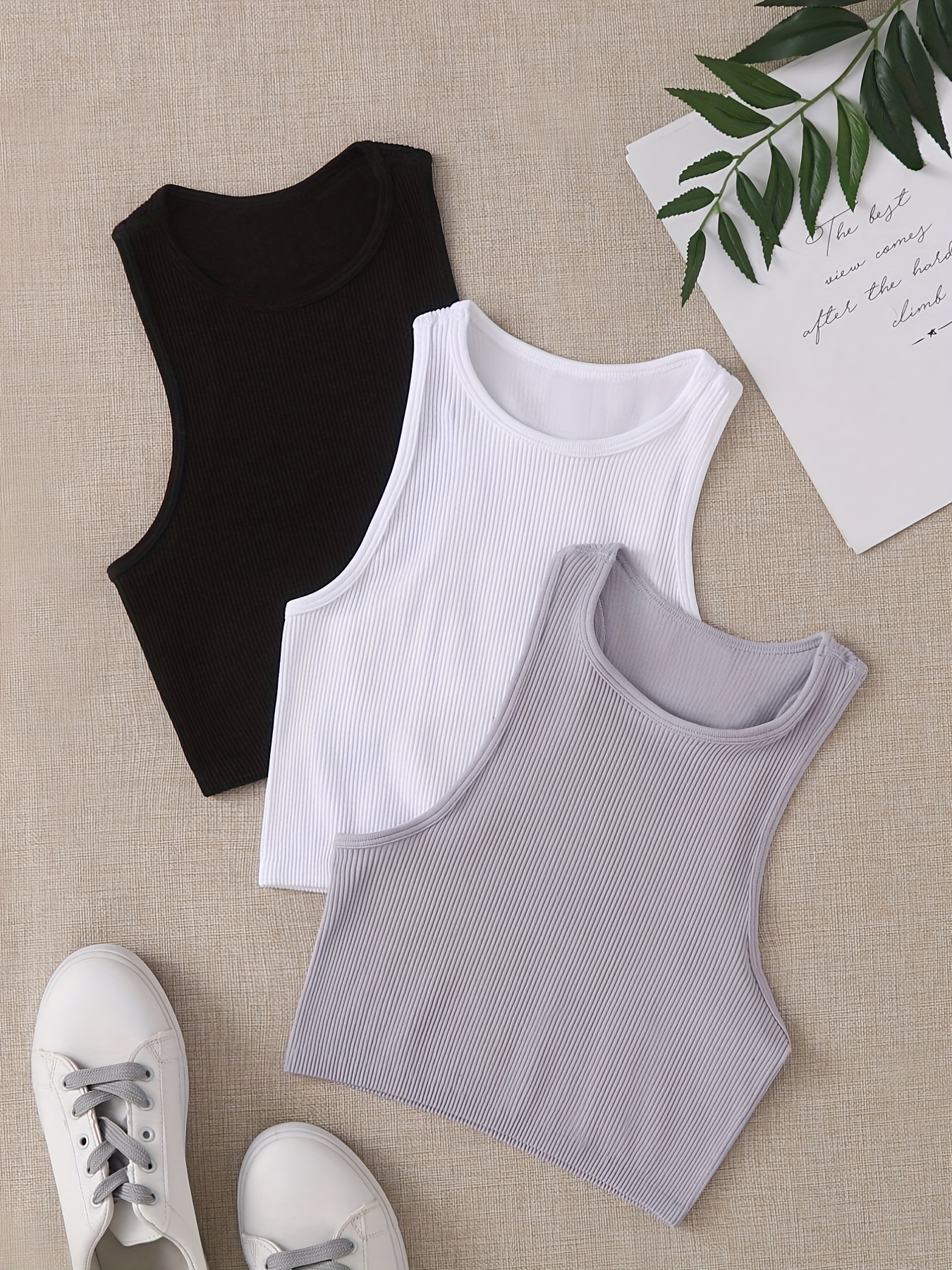 Ribbed Seamless Sports Bra Tan - Tank Top Ribbed のレビューと価格