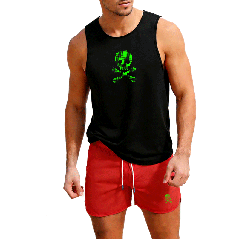 Fitness loose men tank top  sl - Sleeveless Undershirt のレビューと価格