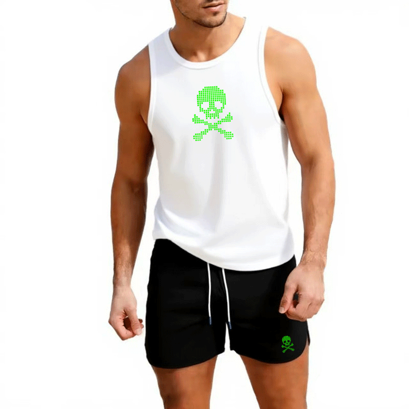 Fitness loose men tank top  sl - Sleeveless Undershirt のレビューと価格
