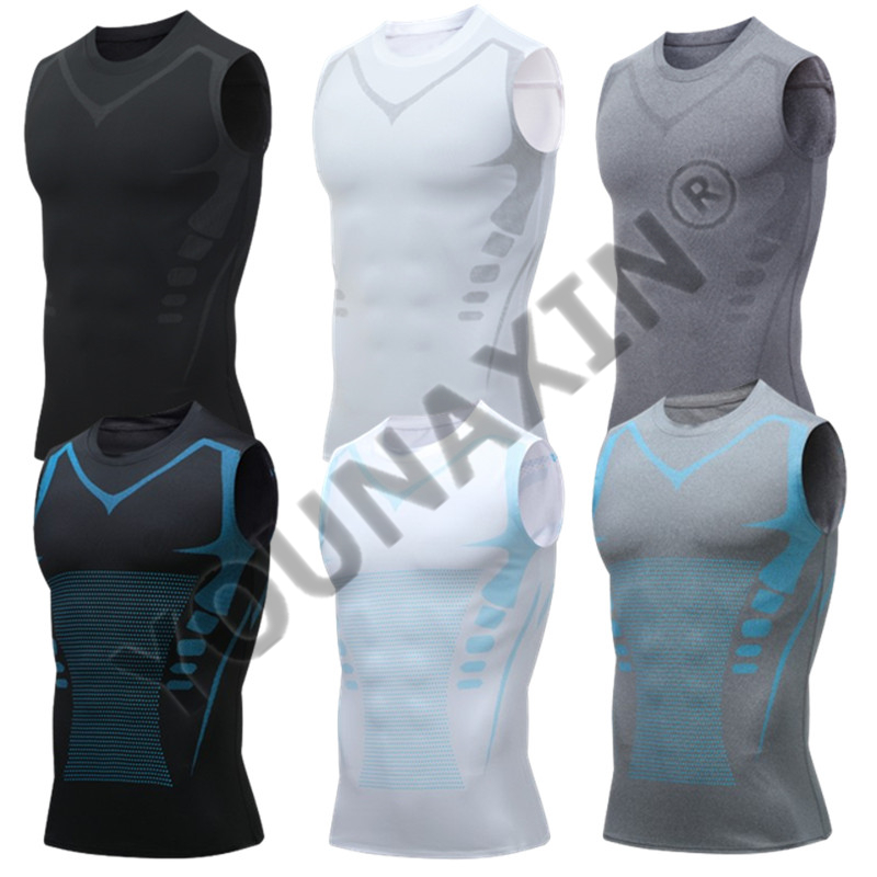 3 Pieces Men's Sleeveless T-Sh - T Shirt Tight Fit のレビューと価格