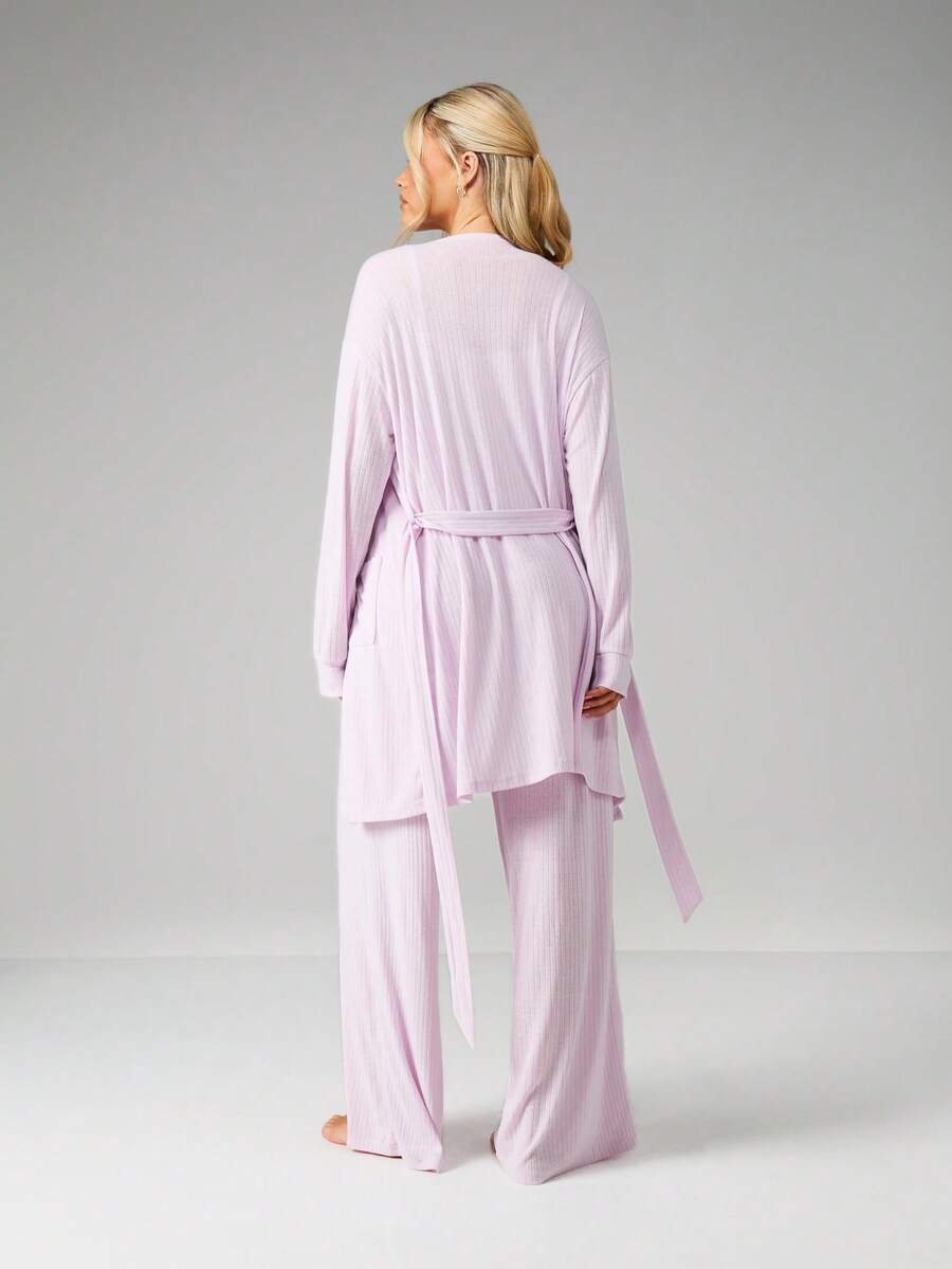 Ribbed Pointelle Lounge Set Wi - Tank Top Ribbed のレビューと価格