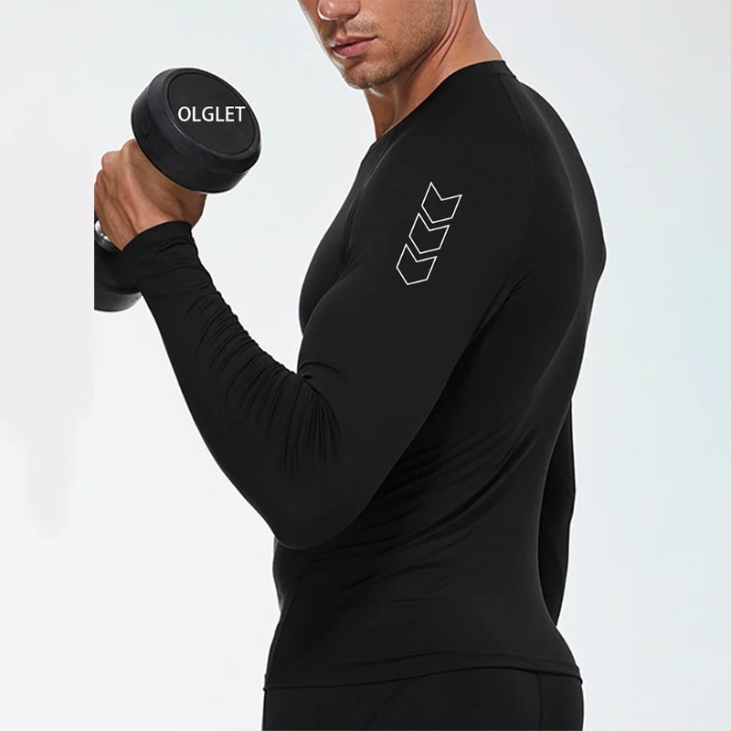 Men Quick-dry T-shirt Long Sle - Base Layer Top のレビューと価格