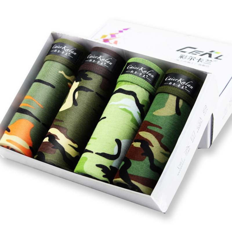 4pcs/lot Camouflage Boxer Men  - Multi Pack Underwear のレビューと価格