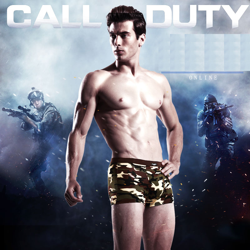 4pcs/lot Camouflage Boxer Men  - Multi Pack Underwear のレビューと価格