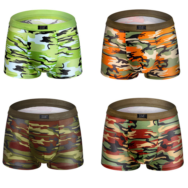 4pcs/lot Camouflage Boxer Men  - Multi Pack Underwear のレビューと価格