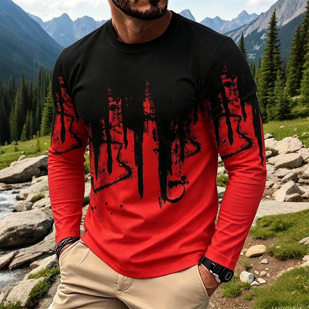 Men's Gradient Ink Splash Long - Base Layer Top のレビューと価格