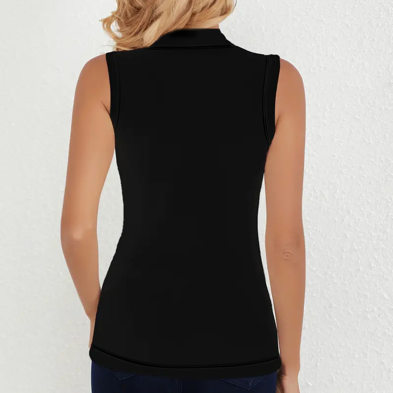Womens Sleeveless Mock Neck Ri - Tank Top Ribbed のレビューと価格