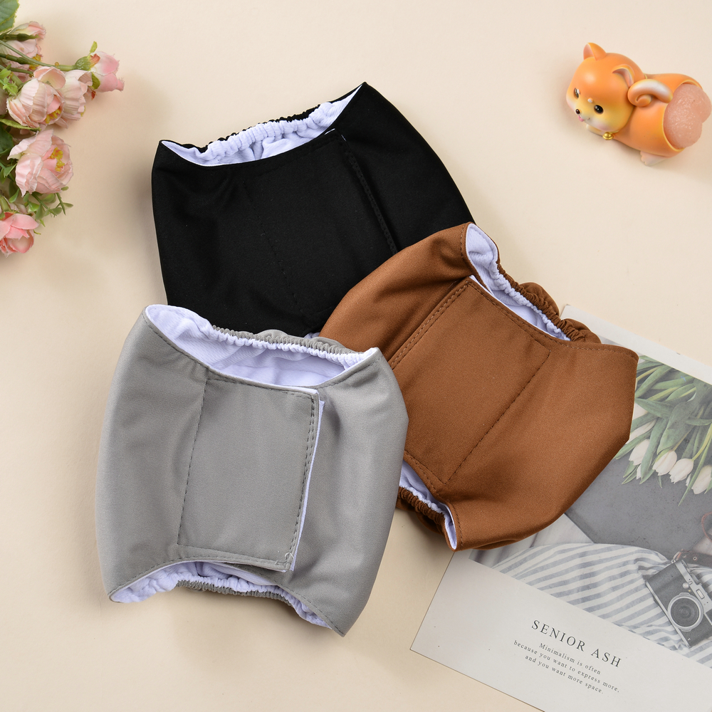 3 Pack Washable Male Dog Diape - Multi Pack Underwear のレビューと価格